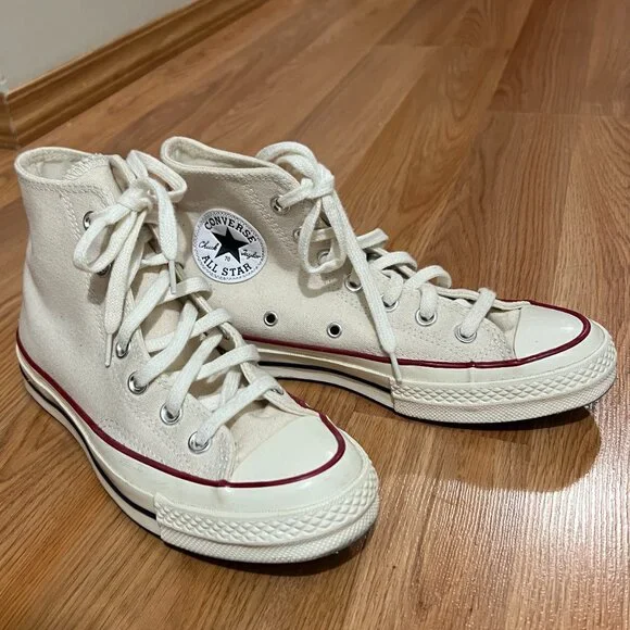 Converse Chuck 70 Vintage Canvas High Top Sneakers, Cream - Women’s 6.5 / Men’s - Picture 2 of 8